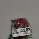 Bow Hair Clips 2PCS Set for Women and Girls - Black White Ribbon Bows for Hair, with Long Tail, Alligator Clip (Black & Red)