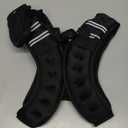 ZELUS Weighted Vest, 6lb,8lb,12lb,6lb,20lb,25lb,30lb Weight Vest with Reflective Stripe for Workout, Strength Training, Running, Fitness, Muscle Building, Weight Loss, Weightlifting (Black)