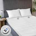 Sunbeam Premium Quilted Electric Heated Mattress Pad Twin 39" x 75" - 12 Heat Settings, 12-Hour Selectable Auto Shut-Off, Fast Heating, Warming Bed, Machine Washable, Extra-Soft Warm Cozy