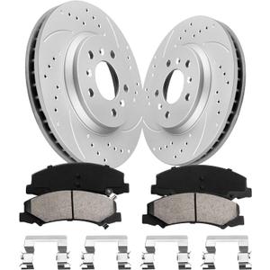 Front Brake Kit for 2001-2007 Highlander Gas Models Rotors