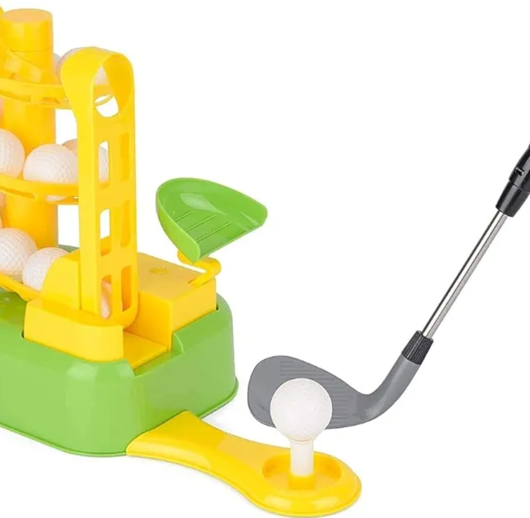 Dazmers Kids Golf Toys Set, Training Golf Balls & Clubs Equipment, Indoor Outdoor Sport Exercise Toy