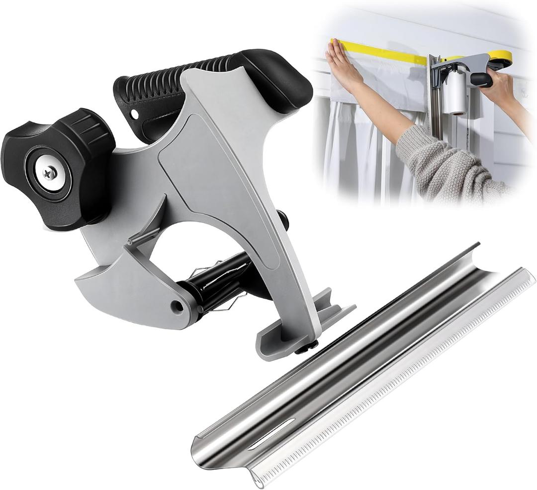 Enhon Painter's Tape and Masking Film Dispenser Kit with 12 Inch Film Blade for CuttingTape, Masking Film & Paper, Masking Tool for Home, Office Improvements Protects Surfaces from Paint Splatters