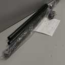 Tension Curtain Rod 43-104 Inches Extra Long Black Heavy Duty Tension Rods Adjustable Curtain Rod No Drilling Spring Loaded Tension Rod for Windows Patio Hold Up Blackout Curtains and Non Slip