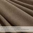Latte 96 Inch Pinch Pleated Blackout Linen Curtains for Bedroom Living Room 2 Panels Set Memory Trained 100% Black Out Soundproof Room Darkening Window Curtains Double Layer Pinch Pleat Drapes, 40"W x 96"L