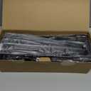 SWTYMIKI Over the Door Shower Caddy - 3 Tier Adjustable Shower Organizer Hanging with Soap Holder, No Drilling Stainless Steel Bathroom Rack Hanging for Body Wash, Shampoo, Soap, Razor, Black