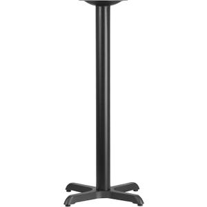 Flash Furniture 22'' x 22'' Restaurant Table X-Base with 3'' Dia. Bar Height Column