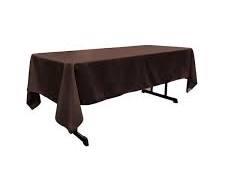 60"x120" Seamless Rectangular Premium Polyester Tablecloth - Chocolate (1pc)