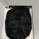 MOONSHOW Short Pixie Wigs for Black Women Short Black Curly Pixie Wig Synthetic Short Hair Wigs for Black Women Natural Wavy Black Pixie Cut Wig (Natural Black)