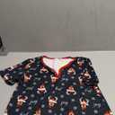 Ekouaer Pajamas for Women Set 1 Piece Lounge Set Short Sleeve Pjs Joggers Long Pants Sleepwear with Pockets Size M