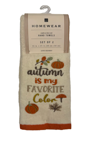 Homewear 2-PK Hand Towel Fall In Air White