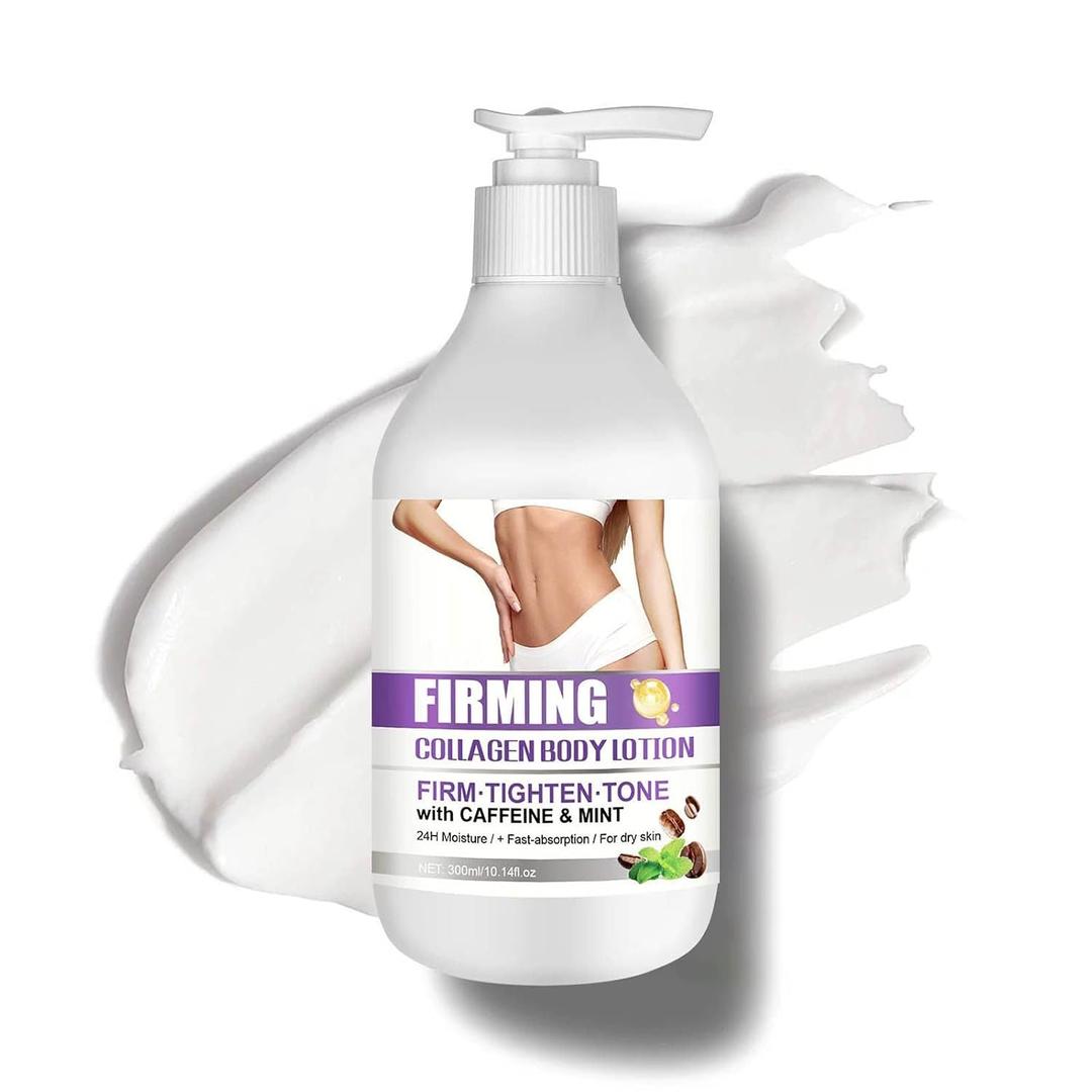 Collagen Cream Skin Care Body Lotion, Skin Tightening Cream For Dry Skin, with Caffeine & Mint, Lifting & Firming Moisturizer, Restore Elasticity, 24H Hydration, For Women and Men