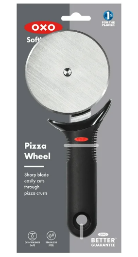 OXO Softworks Stainless Steel 3.5-inch Pizza Cutter Wheel, Black, Pack of 2