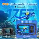 Underwater Floating Digital Camera 48MP HD Bare-Body Waterproof Camera, No Case Needed for Underwater Fun & Childhood Memories (Blue)