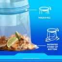 Ziploc Quart Food Storage Freezer Bags, New Stay Open Design with Stand-Up Bottom, Easy to Fill, 75 Count