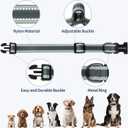 2 x Kazazoo Reflective Dog Collar with Soft Padding Dog Collar for Medium & Small Dogs, No Pull, Heavy Duty, Adjustable Nylon Collar with Quick-Release Buckle, Walking Training-Grey-S