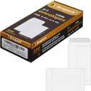 500 PCS #1 Coin Envelopes, 2-1/4'' x 3-1/2'' inches White Kraft Envelopes Classic Small Parts Envelopes with Self Adhesive Gummed Flap for Coins, Cash, Credit Cards, Seeds