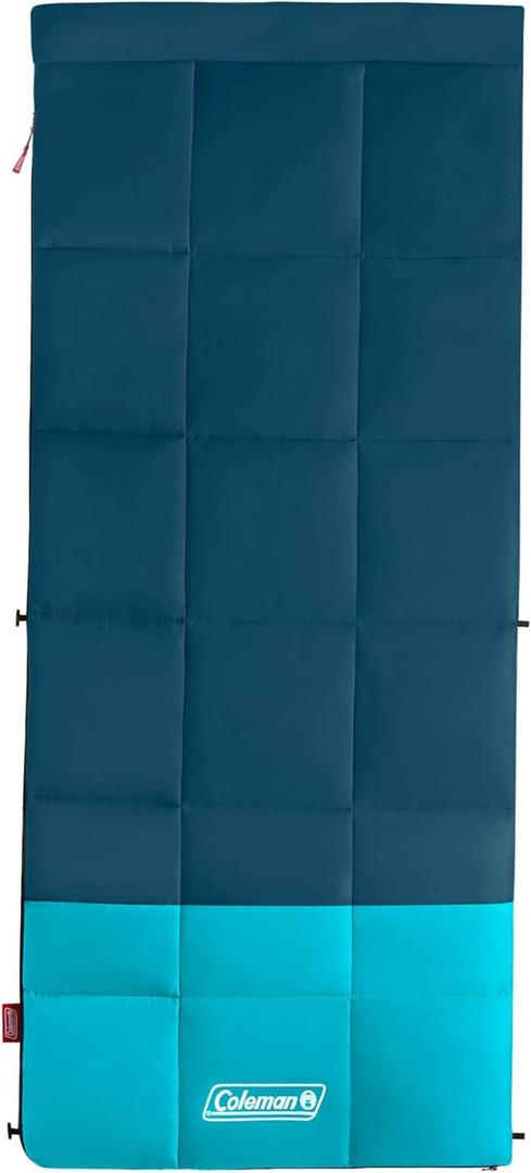 Coleman Kompact 20F/30F/40F Sleeping Bag, Cool-Weather Adult Sleeping Bag with Heat Retention, Stuff Sack, & Snag-Free Zipper, Great for Camping, Sleepovers, Guests & More