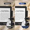 Kindle Holder with Remote Page Turner, Kindle Stand for Bed Reading, No Text Blocked 6mm Clip, No Margin Adjustments, Whisper-Quiet Page Turns, Fits 4.7-10" Devices (Paperwhite/Oasis, iPad/iPhone)