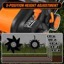 WEN DT1516 16-Inch 15-Amp 2-in-1 Electric Dethatcher and Scarifier with Collection Bag, Black