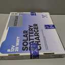 Voltset 12V Solar Battery Charger - 20W Waterproof Solar Power Trickle Charger Battery Maintainer Tender with Smart Charge Controller - Solar Panel Kit for Car RV Boat Marine Trailer Automotive