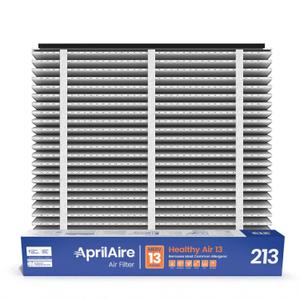 AprilAire 213 Replacement Filter for AprilAire Whole House Air Purifiers - MERV 13, Healthy Home Allergy, 20x25x4 Air Filter (Pack of 2)