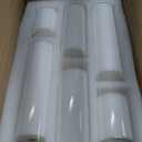 REDACTEDvxo 18 PCS Pillar White Candles in Glass, Hurricane Candles, Wedding Cylinder Candle, 3 Different Lengths 2 x 3/ 6/ 8 Inch (6 Each), Creating an Atmosphere Suitable for Various Outdoor Activities