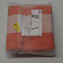 MUBIN Cotton Orange and White Plaid Rug, 27.5" x 43" Fall Outdoor Front Door Decorative Mat, Hand-Woven Rug for Layered Door Mats Washable Carpet for Porch, Entryway, Farmhouse, Autumn, Halloween