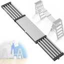 6'-9'5" Aluminum Work Plank, Nuvium Telescoping Plank Ladder Accessory Pro, 550 lbs Max Load, Fully Riveted Extension Plank(6'-9'5")