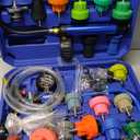 Orion Motor Tech Coolant Pressure Tester Kit, 31pc Master Coolant Vacuum Refill Kit with 23 Radiator Adapters and Turbo Boost Leak Tester Set, Turbo System Leakage Tester Kit with Smoke Adapter