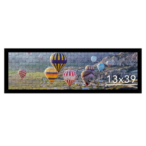 13x39 Picture Frame Black for Puzzles Poster Photo Picture, Horizontal and Vertical Formats for Wall Hanging, 13 x 39 Wall Gallery Poster Photo Puzzles Frame for 13 by 39 Photos Posters, Black