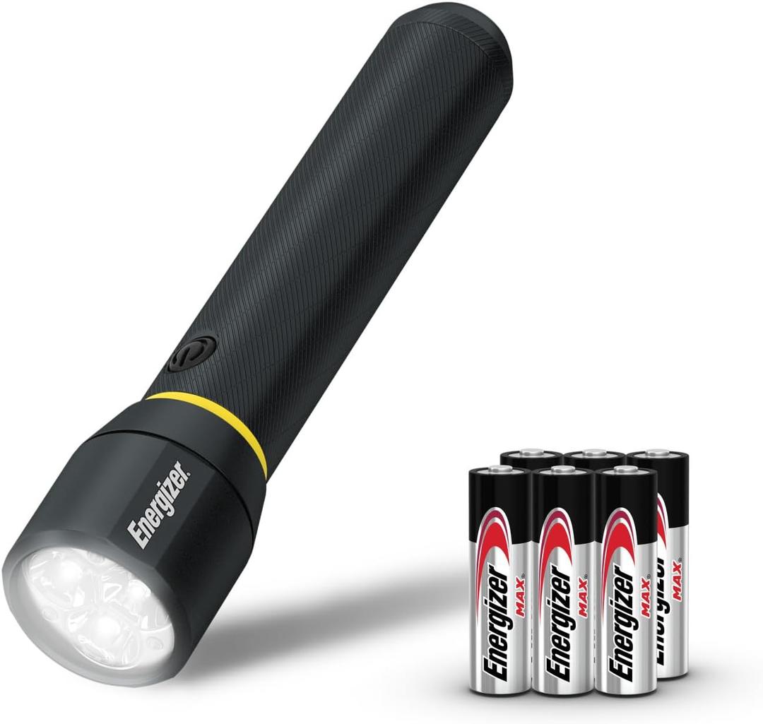 Energizer LED Flashlight Vision PRO, Ultra Bright 1000+ Lumens, IPX4 Water Resistant, Aircraft-Grade Aluminum LED Light, Rugged Metal Flash Light for Outdoors, Emergency Power Outage, Black Energizer LED Flashlight Vision PRO, Ultra Bright 1000+ Lumens, IPX4 Water Resistant, Aircraft-Grade Aluminum LED Light, Rugged Metal Flash Light for Outdoors, Emergency Power Outage, Black