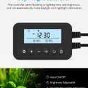 NICREW SkyLED Plus Aquarium Plant Light, Freshwater Fish Tank Light with Ramp Up and Dim Down, Spectrum Adjustable and Lighting Schedule Programmable with Controller, 48-60 Inches, 45 Watts