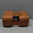 Gerrii 2 Pcs Easter Basket with Handle Bunny Easter Woven Picnic Basket for Kids with Cute Rabbit Ears Rattan Gift Wicker Wine Woven Empty for Candy Storage Toy Girl Party Supplies