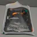 SEYMAC Case for iPad Pro 13 Inch M5 2025 / M4 2024, Heavy Duty Shockproof Protective Case with Screen Protector, 360 Rotating Stand, Hand/Shoulder Strap and Pen Holder, Orange