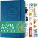 Legend Travel Planner  Vacation Itinerary Organizer for Solo Travel & Couples  Travelling Journal for Women & Men  Traveling Log with Expense Tracker & Packing List  Hardcover (Mystic Blue) (A5 (5.8" x 8.3"))