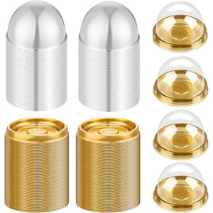 200 Pcs Mini Cupcake Boxes Containers Clear Plastic Muffins Cheese Pastry Containers with Dome Lids for Wedding Birthday Party Gifts Supplies, 2.87 x 2.87 x 1.97 Inch (Gold)