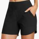 baleaf Women's High Waisted Swim Board Shorts Quick Dry Swimsuits Bottoms Trunks with Pockets Size L