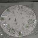 50 Pack Paper Placemats Disposable Green Floral Placemats 13.7 Inch Vintage Sage Green Flower Place Mats Chinoiserie Round Table Mats for Dinner Table Setting Birthday Wedding Party Supplies