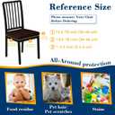 Dining Chair Seat Covers, Washable Dining Room Chair Seat Covers Set of 6, Removable Kitchen Seat Covers Chair Covers for Dining Chairs
