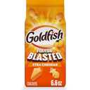 Goldfish Flavor Blasted Xtra Cheddar Cheese Crackers, Baked Snack Crackers, 6.6 oz Bag (BBD 01/18/26)