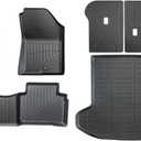All-Weather TPE Car Floor Mats & Cargo Mat Full Set for 2023-2025 Kia Sportage 2026 Accessories (Gasoline Not Hybrid) with Backrest Mat 6pcs Non-Slip, Custom FIt Black Car Accessories