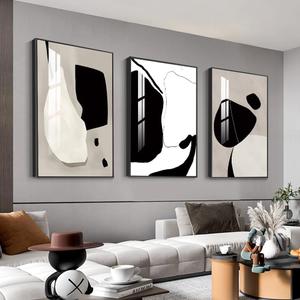 Abstract Wall Art Prints, Framed Wall Art for Living Room, Bedroom, Dining Room, Nursery, Office, Kitchen, Bathroom (White, 24"X 32" X 3 panel)