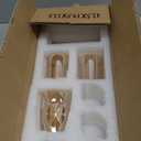 Rustic Wooden Tray with 8 Brown Glass Votive Candle Holders, Decorative Tea Light Holder Set for Mantel, Centerpiece, Dining Table Centerpiece Set, and Home Decor(Set of 8 Pieces)