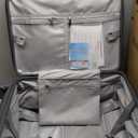 Expandable 20Inch Carry On Luggage Airline Approved - Top Opening Hardside Travel Suitcase Unbreakable -with Cup Holder,USB Charge,Side Pothook, 360Spinner Wheels, TSA Lock-Grey