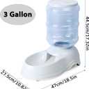 Automatic Dog Feeders - 3 Gallon Capacity Gravity Food Dispenser for Large Dogs and Cats