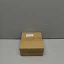 7.5-Inch Mini Christmas Tree Collar, Handcrafted Woven Hyacinth Holiday Rattan Tree Skirt Accessory-Brown