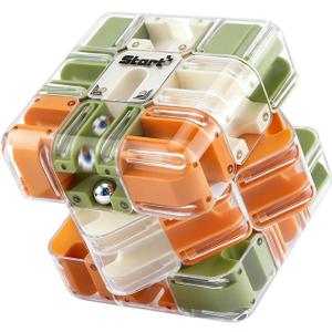 3D Maze Cube Ball Puzzle - Brain Teaser Game for Adults, Teens & Kids 8+ | Educational Sensory Fidget Toy for Focus & Logical Thinking | Durable Travel & Birthday for Boys Girls