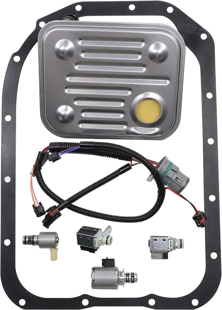 4L80E Internal Wire Harness MT-1 Transmission Solenoid Kit EPC Shift A&B TCC 7Pc Solenoid Set w/Filter(100% New) 2004-ON