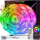 100ft Led Lights for Bedroom, Led Strip Lights Music Sync Corlor Changing, Led Light Strip with Remote & App Control RGB Strip, Led Lights for Room Dorm Home Classroom Ceiling Decor