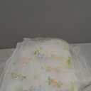 2 Pcs 9.8 ft Floral Table Runner Embroidery Flower Seasonal Table Decorations Tulle Fabric for Home Indoor Decor, Bridal Shower Wedding, Baby Shower Parties, Holiday DIY Craft Kitchen Decor (White)